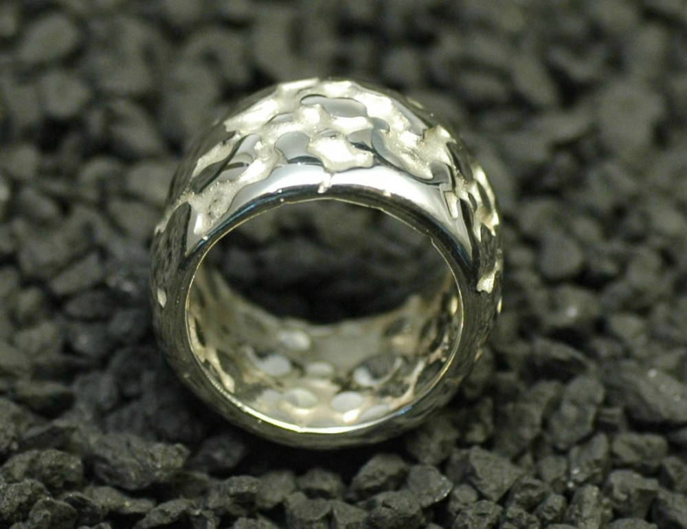 Silber Designer Ring 15mm